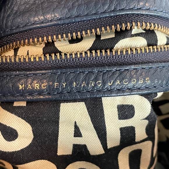 Marc by Marc Jacobs shoulder bag blue leather - Picture 7 of 8